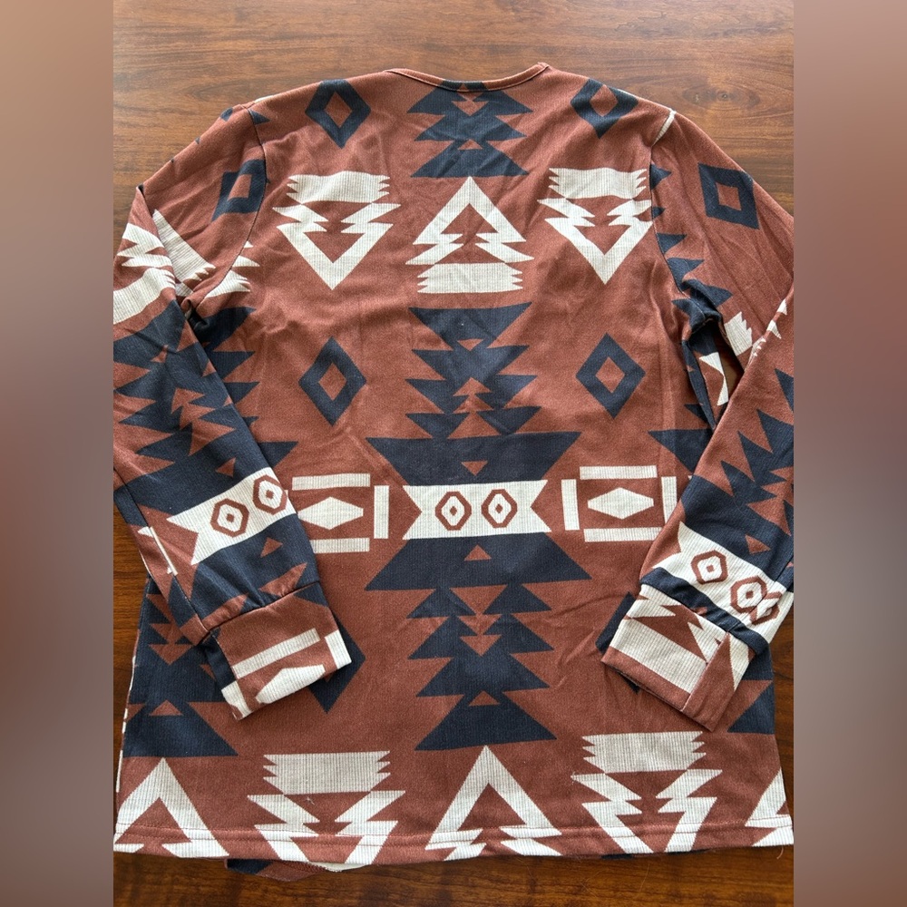 Aztec Print Open Cardigam - Picture 2 of 2